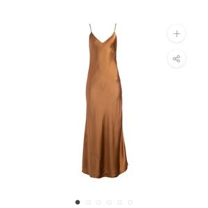 Dannijo bronze maxi slip dress